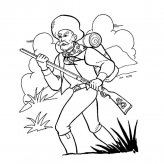 猎人人物简笔画步骤图片大全二