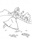 奔跑的女孩人物简笔画步骤图片大全