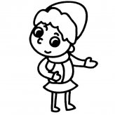 漂亮小女孩人物简笔画步骤图片大全