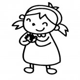 小女孩卡通人物简笔画步骤图片大全