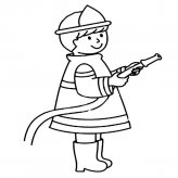 卡通消防员人物简笔画步骤图片大全