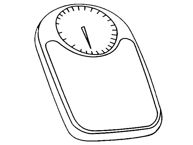 电子称简笔画图片