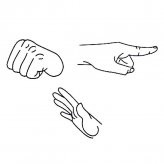 手势简笔画图片