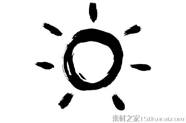 太阳创意简笔画图片