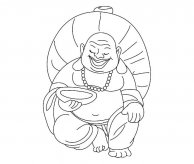 背大包的和尚简笔画图片