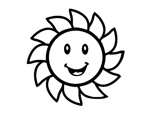 可爱太阳简笔画图片