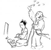 清明节祭祀简笔画图片