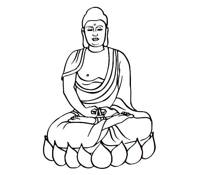 西游记如来佛祖简笔画