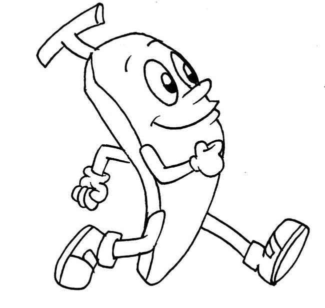 奔跑的香蕉简笔画步骤图片大全