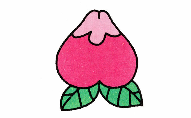 水蜜桃简笔画步骤图片大全