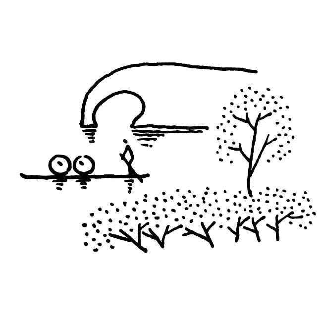 漓江山水风景简笔画步骤图片大全