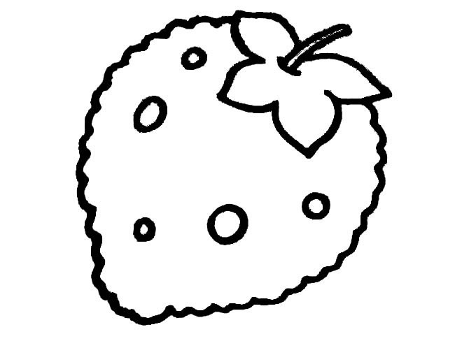 草莓水果简笔画步骤图片大全