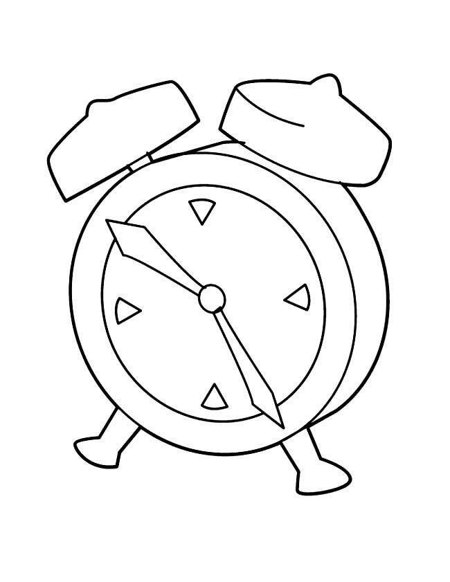 闹钟物品简笔画步骤图片大全