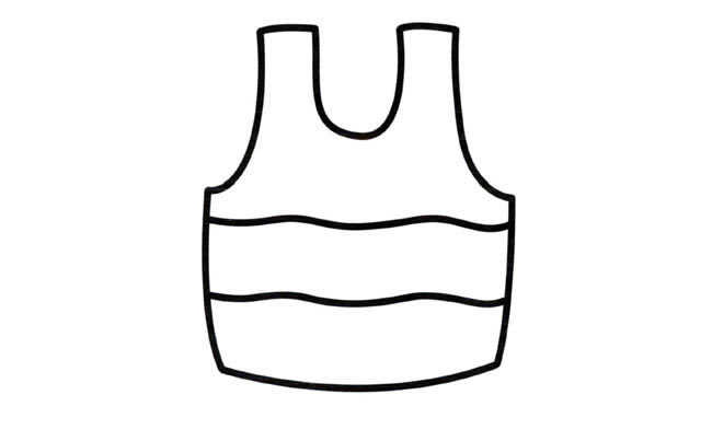 衣服背心物品简笔画步骤图片大全