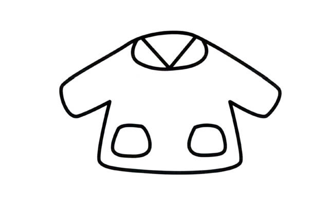 小衣服物品简笔画步骤图片大全