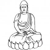 佛祖人物简笔画步骤图片大全