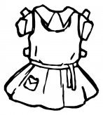 女孩衣服物品简笔画步骤图片大全