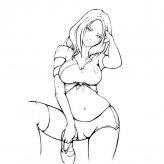 足球美女人物简笔画步骤图片大全四