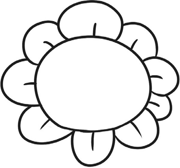 向日葵简笔画图片