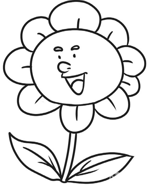 向日葵简笔画图片