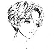 鹿晗简笔画图片