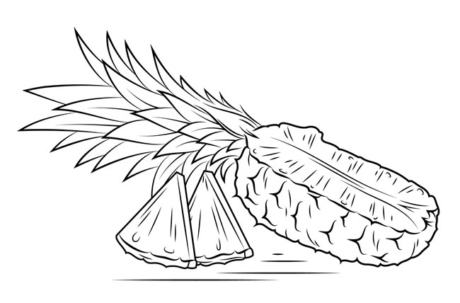 简单的菠萝简笔画