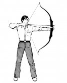 弓箭手怎么画简笔画图片
