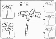 椰子树怎么画步骤图