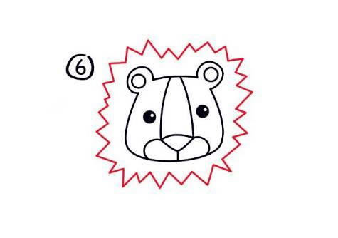 简笔画狮子的画法步骤图片