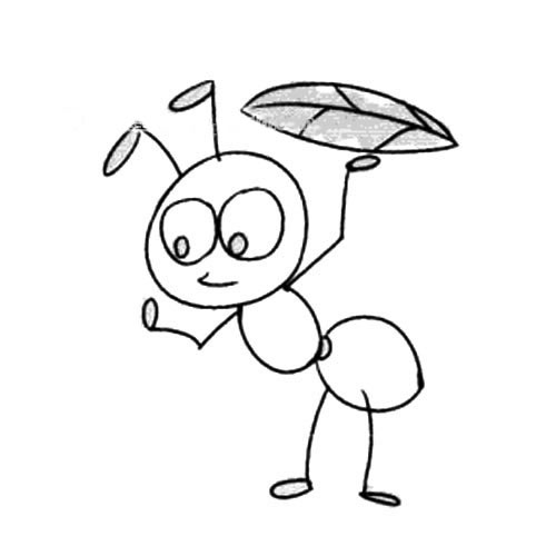 卡通蚂蚁简笔画图片