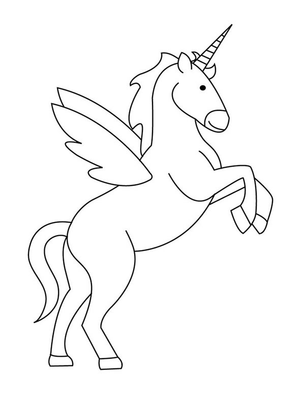 飞马独角兽简笔画图片