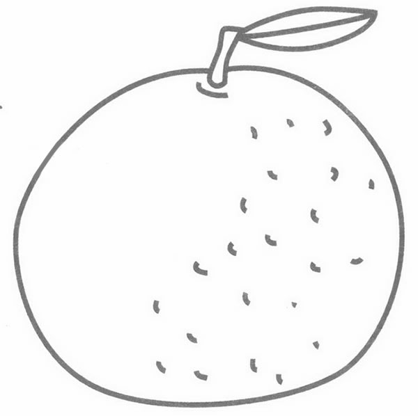 橘子简笔画