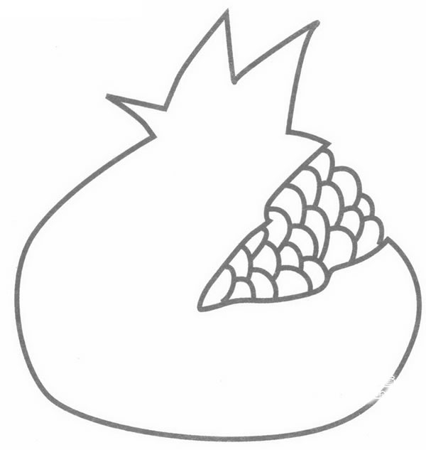 石榴简笔画