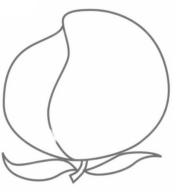 桃子简笔画
