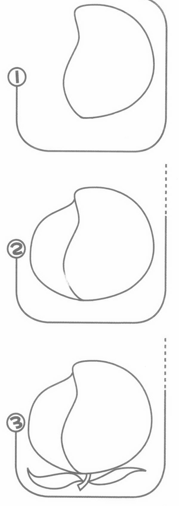 桃子简笔画