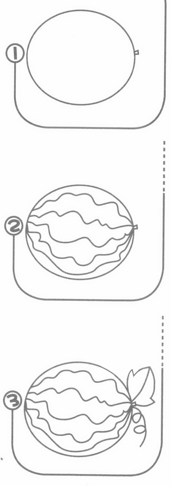西瓜简笔画