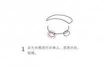 开心的小女孩简笔画图片