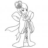 嫦娥奔月简笔画图片大全