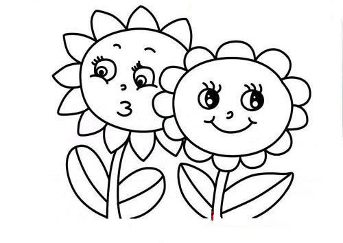 幼儿向日葵简笔画