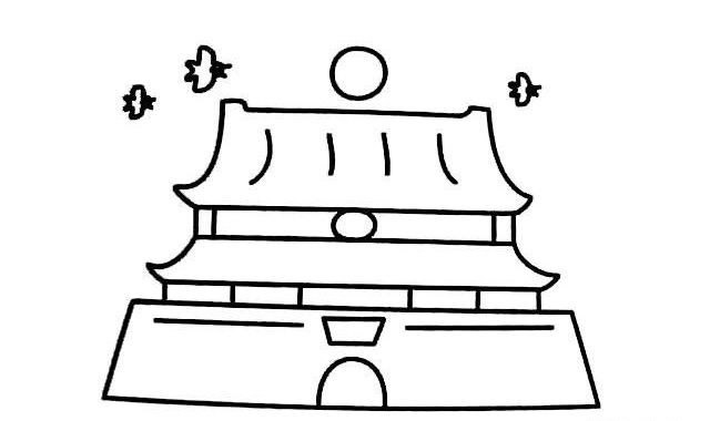 天安门简笔画图片大全