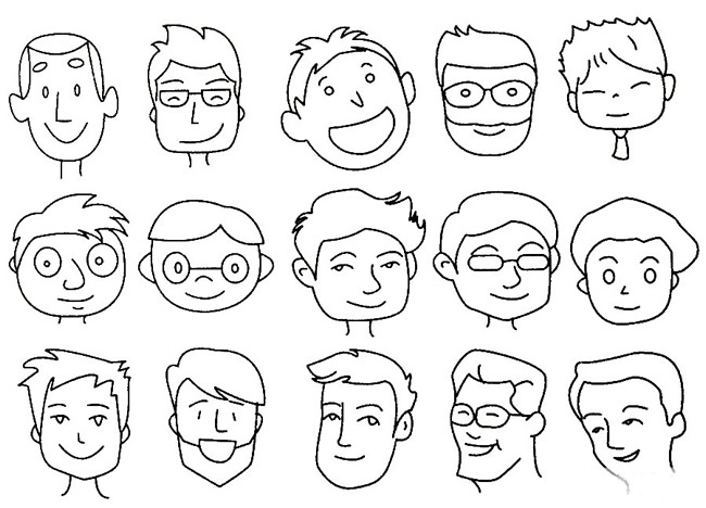 爸爸简笔画图片大全