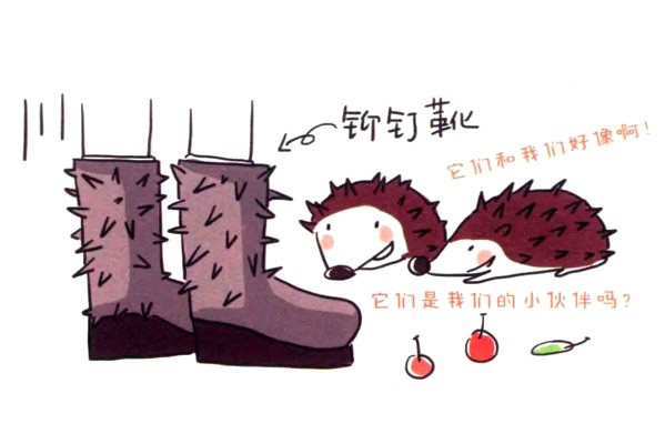 靴子简笔画彩色图片