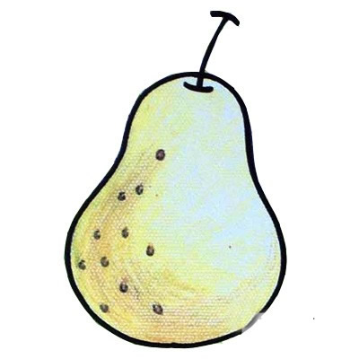 梨简笔画彩色图片