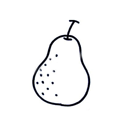 梨简笔画彩色图片