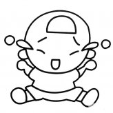 小宝宝简笔画彩色图片