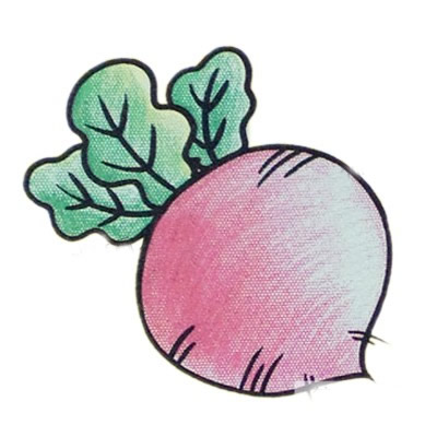 萝卜简笔画彩色图片