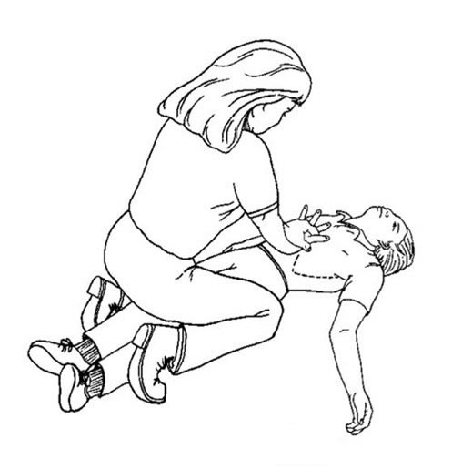 溺水抢救简笔画图片