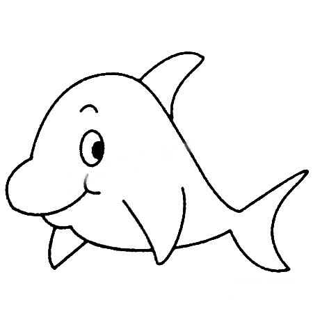 海豚简笔画图片大全