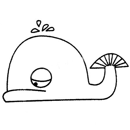 鲸鱼简笔画图片大全