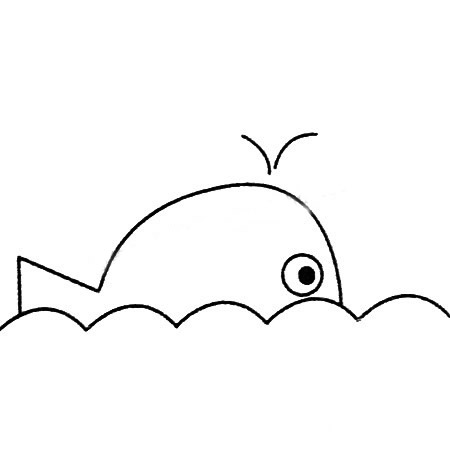 鲸鱼简笔画图片大全